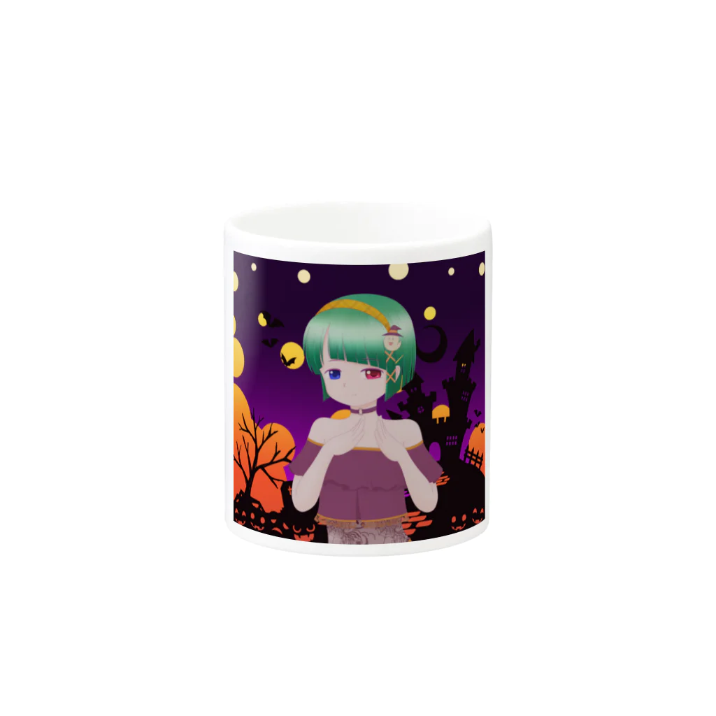 アクイ@kazxkazuのハロウィン風女の子2020 Mug :other side of the handle