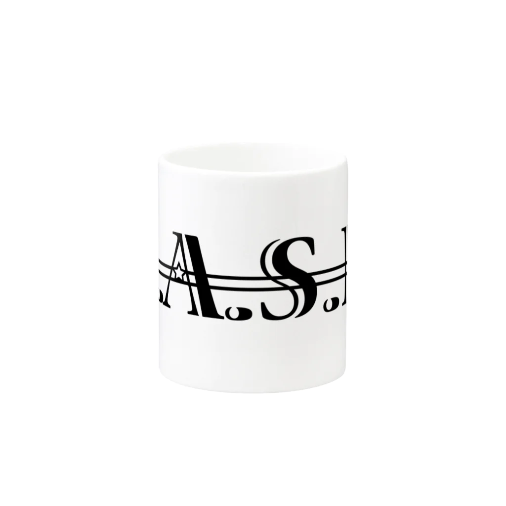 DASHのD.A.S.H.ロゴ① Mug :other side of the handle