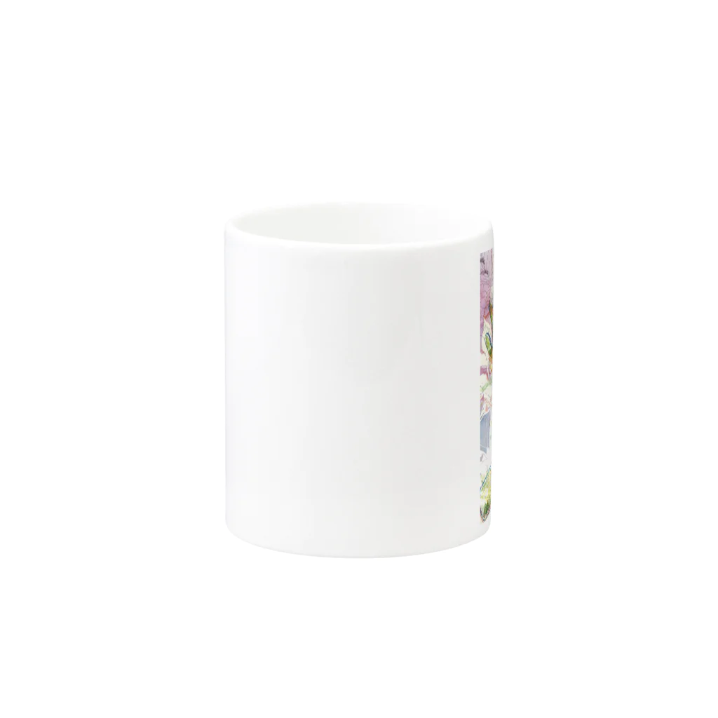 MEGの花森 Mug :other side of the handle