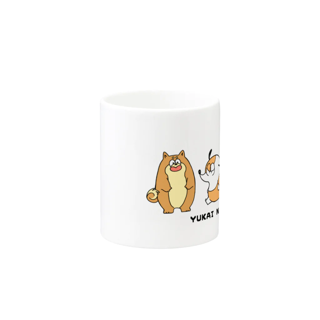 もちの天ぷらのゆかいなINU Mug :other side of the handle