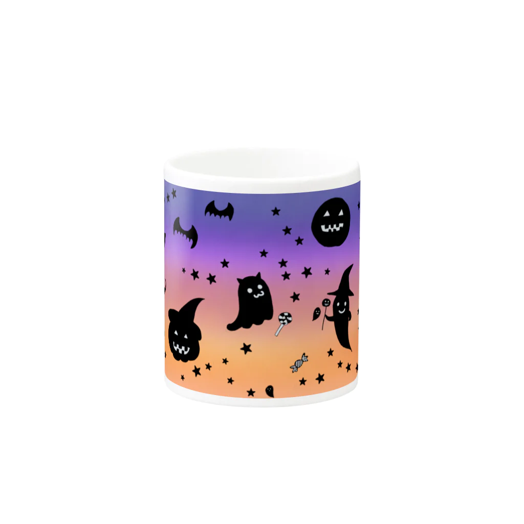 Je te veuxのおばけパレード グラデ空 Mug :other side of the handle