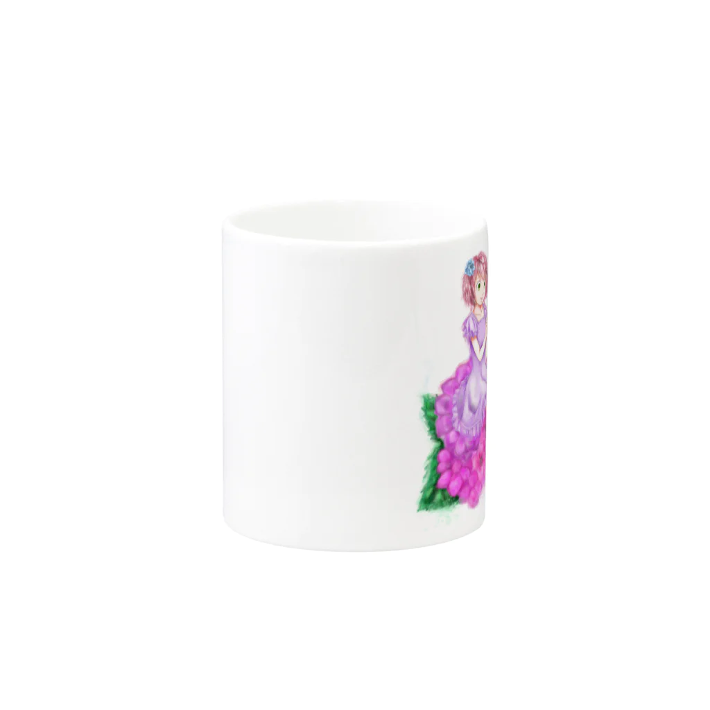 ゆ〜☆たんの紫陽花 Mug :other side of the handle