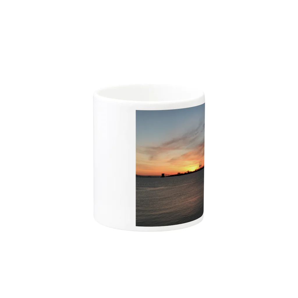 moriの夕焼けのうみ Mug :other side of the handle