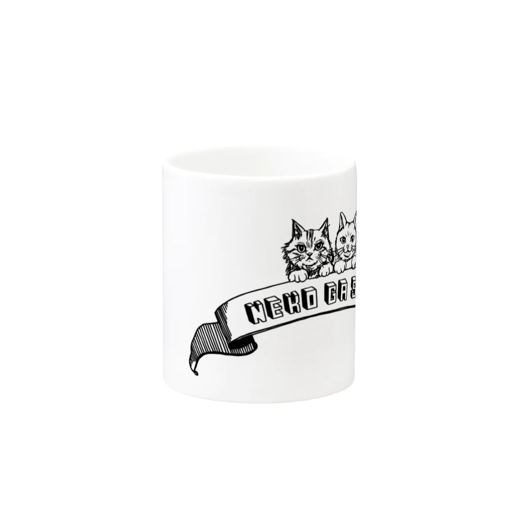 ユルイTシャツ屋さんのねこがすき Mug :other side of the handle