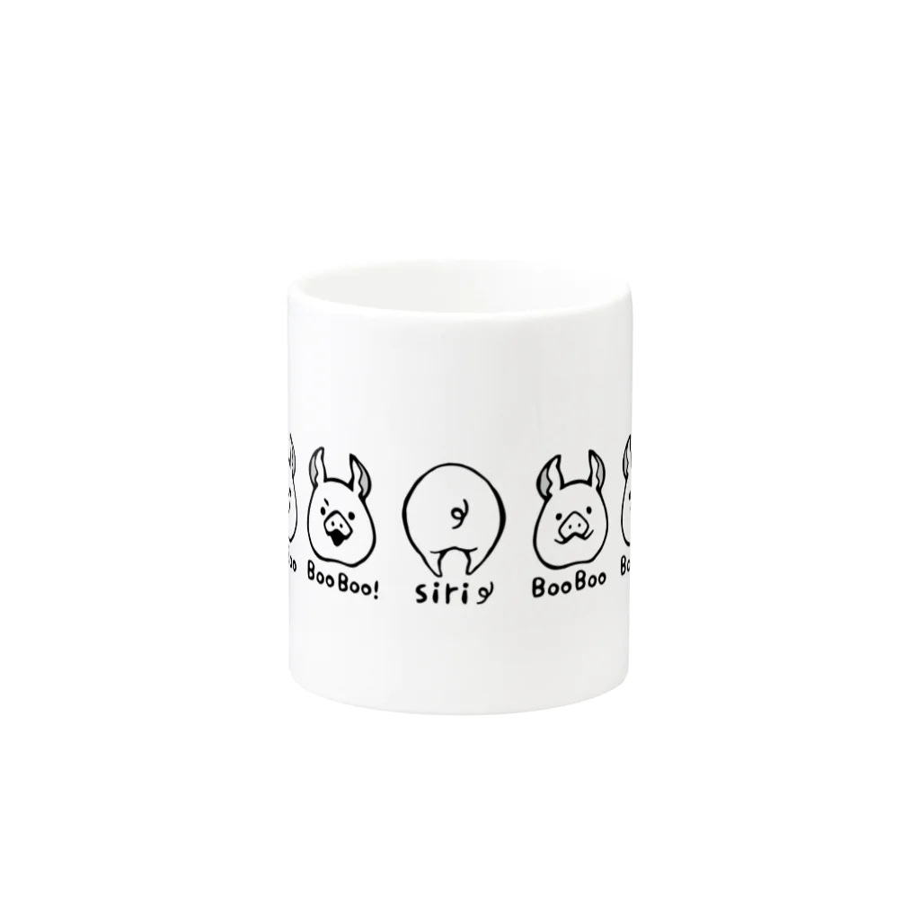 前髪ぱっつん◆SUZURI店のBOOBOOBOO！ Mug :other side of the handle