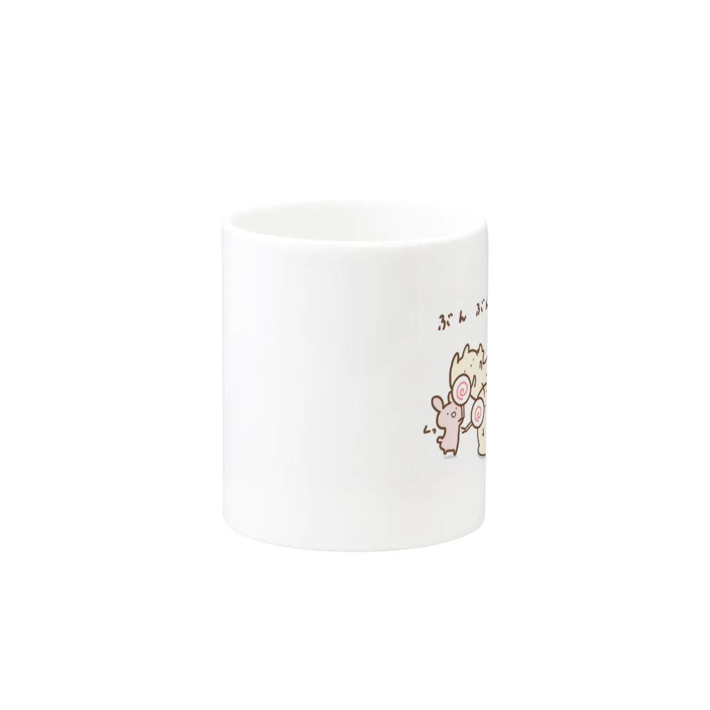 よいよいぬのぶんぶん Mug :other side of the handle