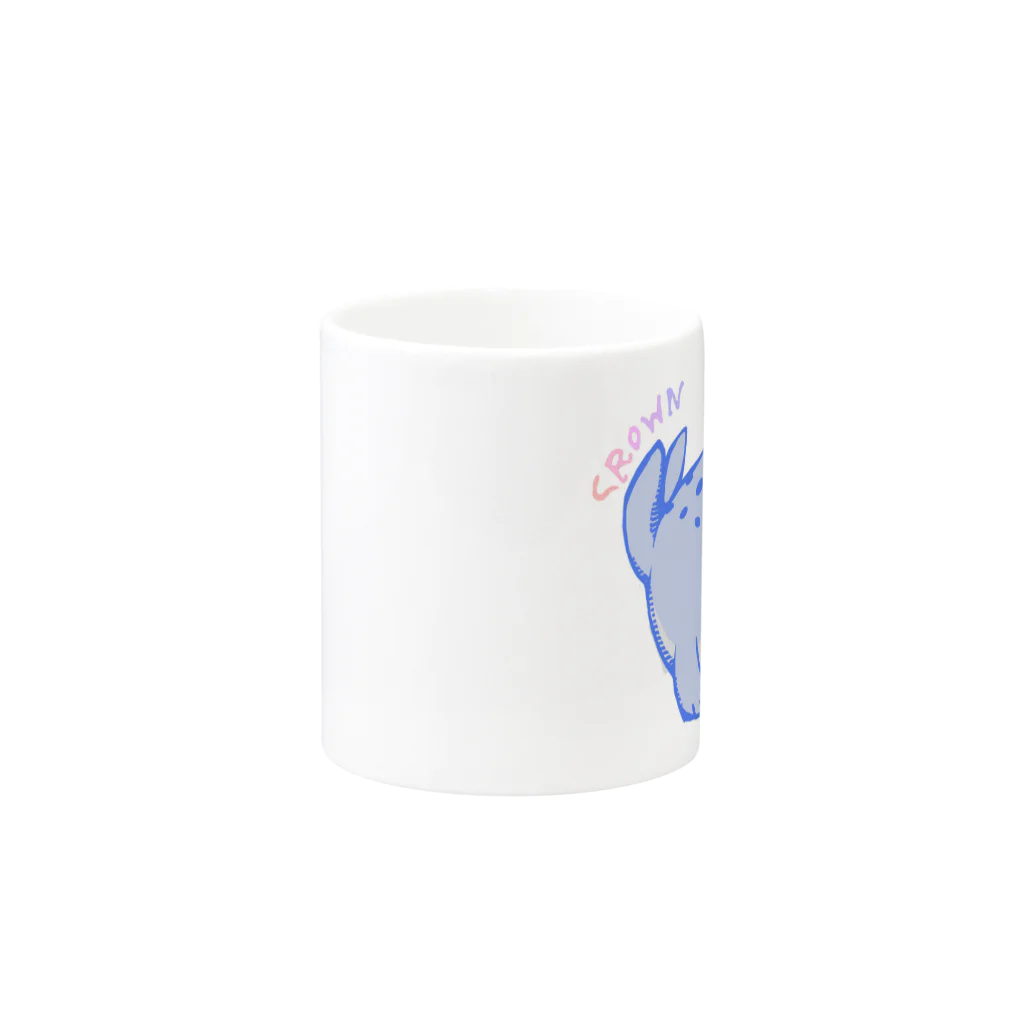 MilCraftのCROWNANIMALーアザラシー Mug :other side of the handle