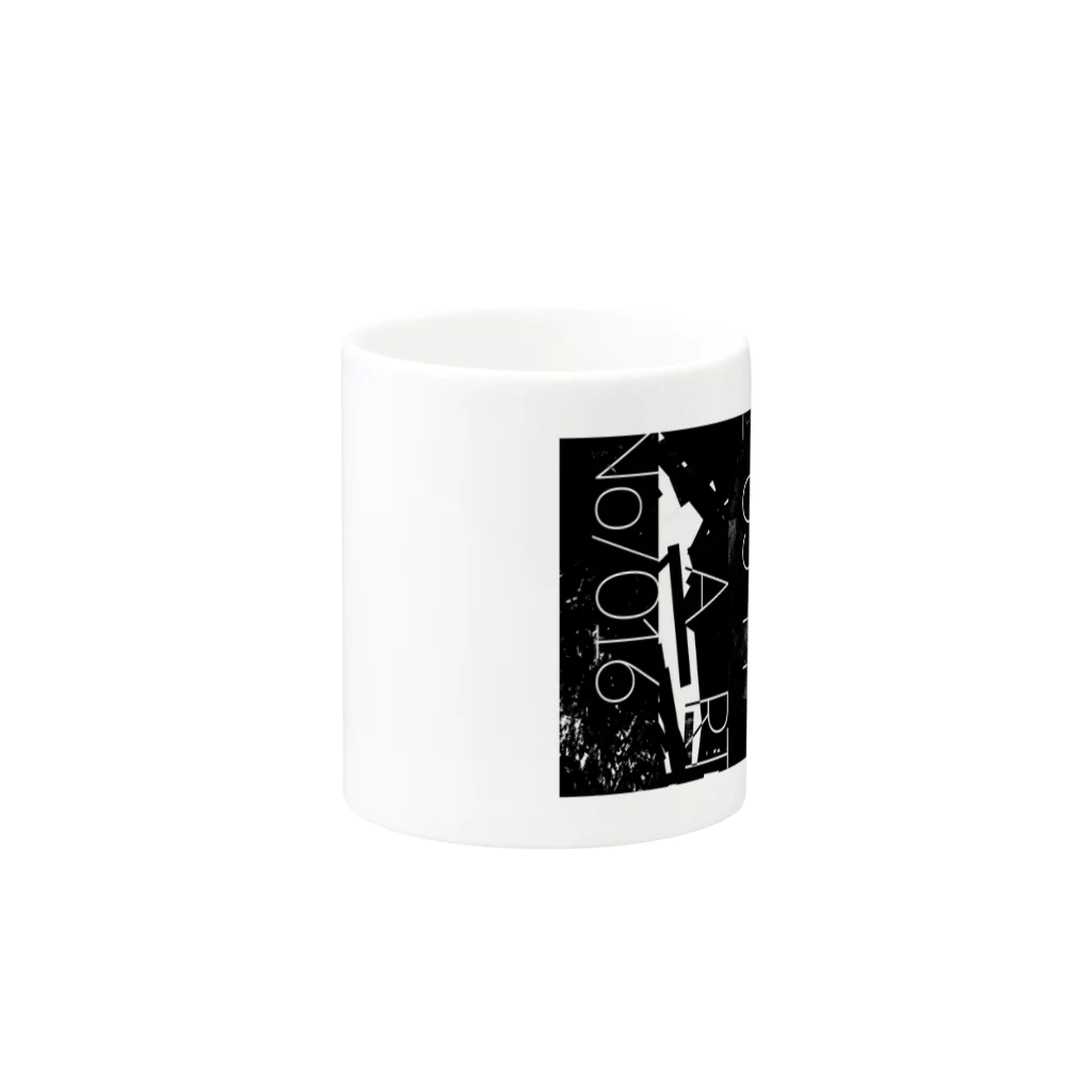 Sizzle artworkのTYPOGRAPHIC -BLUSH- Mug :other side of the handle