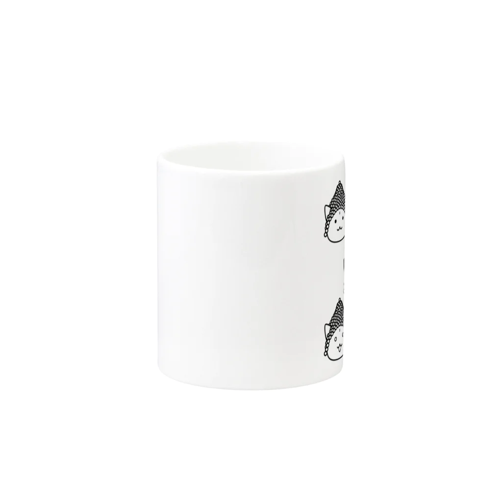 PygmyCat　suzuri店の仏にゃんｓ Mug :other side of the handle