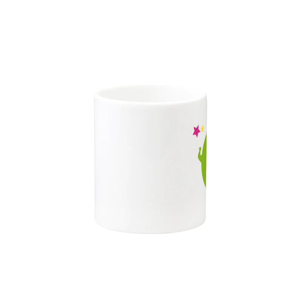 Parafamilyのmame　わっしょい Mug :other side of the handle