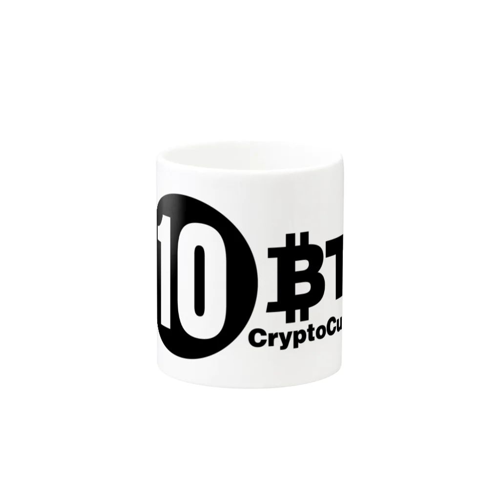 10BTCの10BTC(Black-Logo) マグカップの取っ手の反対面