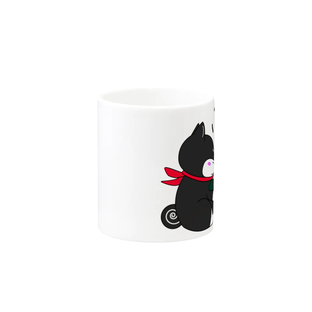 黒柴の梅吉でやんすのちゃっぶい季節にはおでんが1番！ Mug :other side of the handle