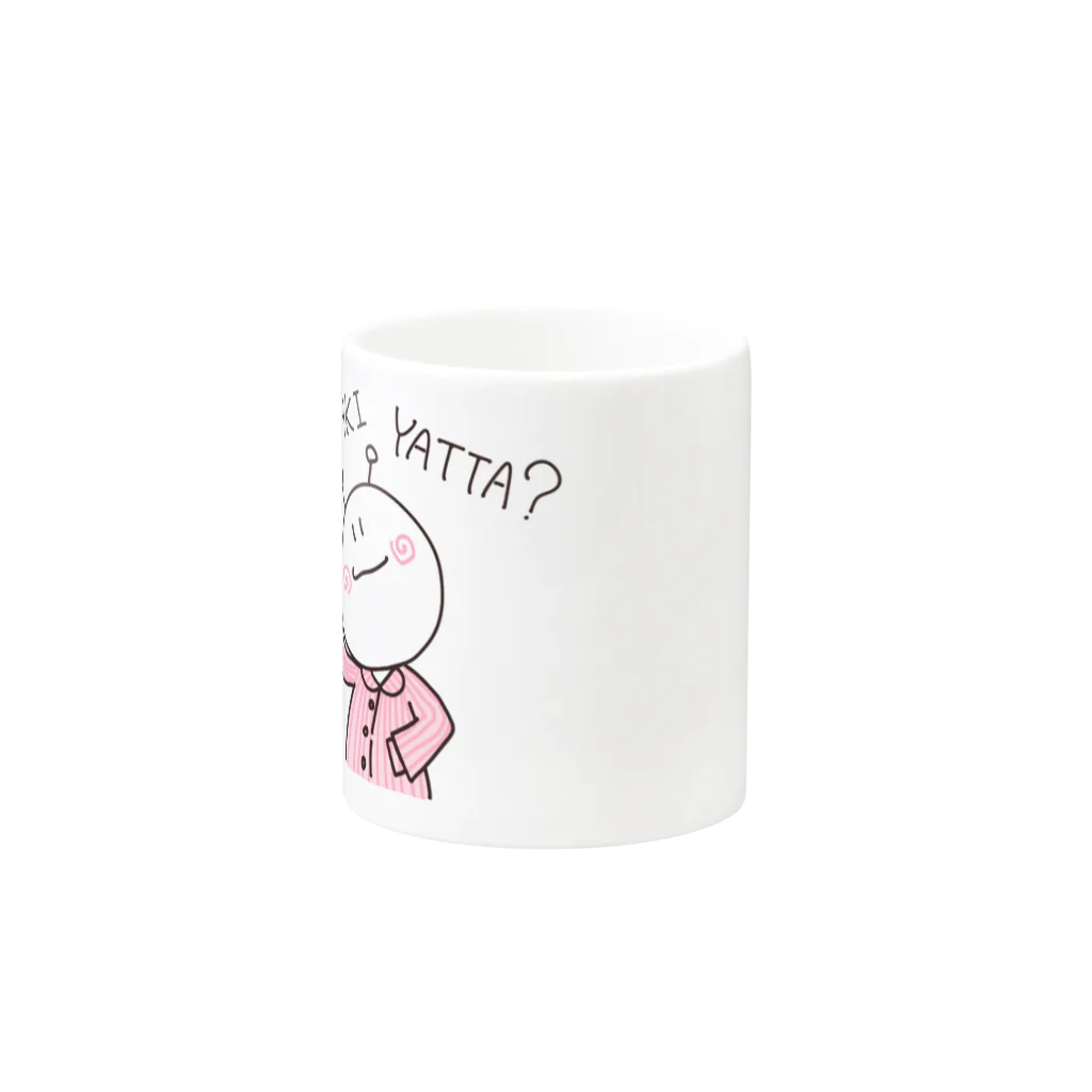 なかしま わか🦀のHAMIGAKI YATTA？/うちうじんくん Mug :other side of the handle