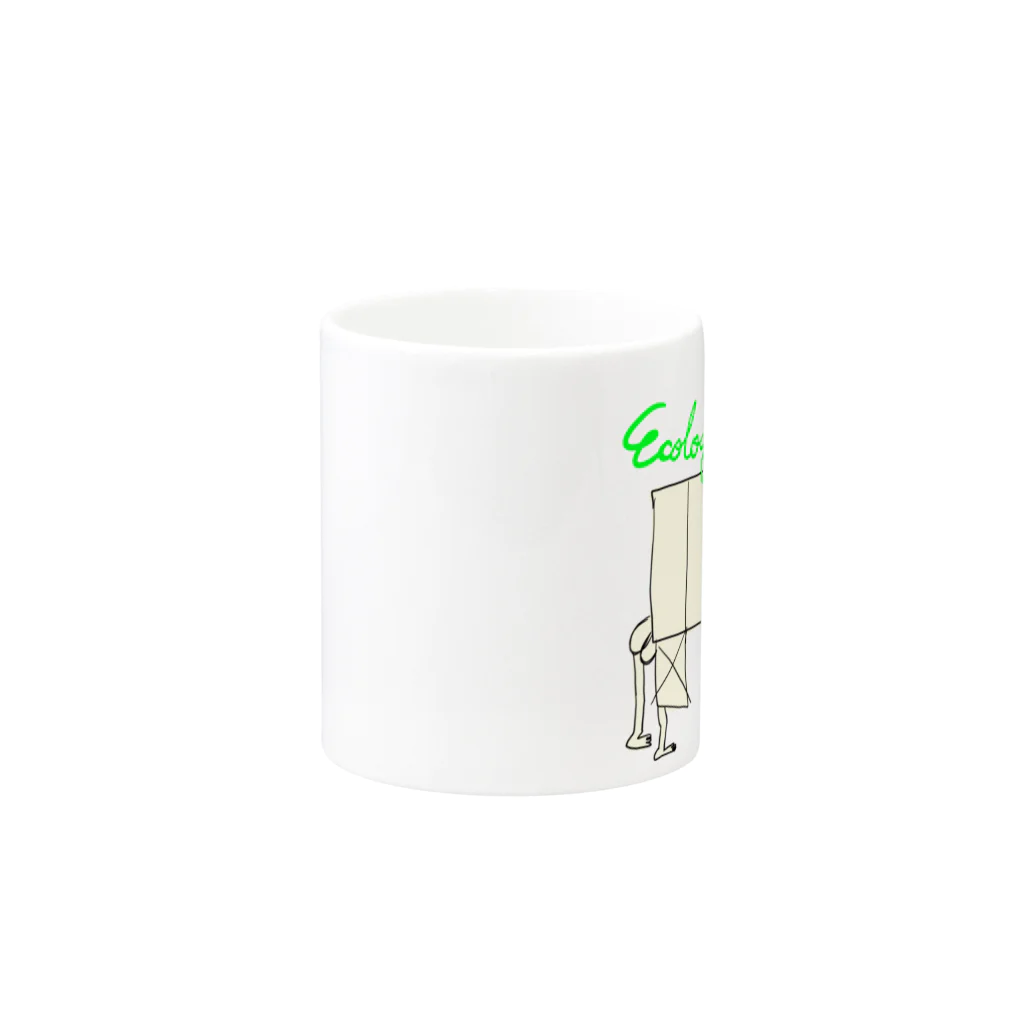 Yamawaki17のエコロジーマグ Mug :other side of the handle