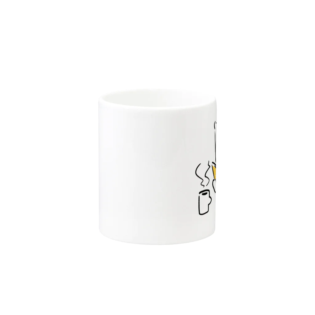 EASEのシロクマコーヒーブレイク Mug :other side of the handle