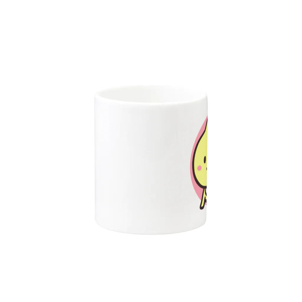 mozu-Illustrationのにゃんみかんベビー Mug :other side of the handle