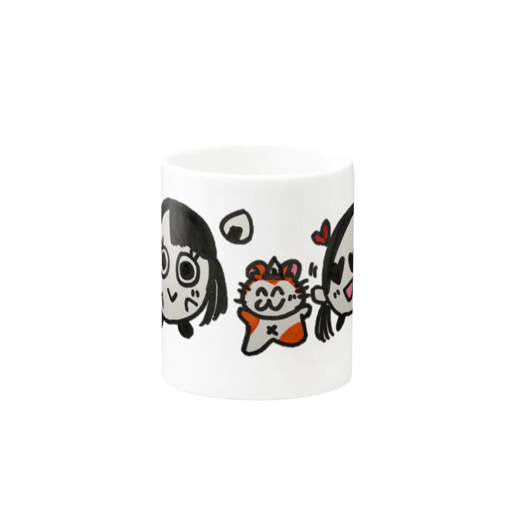 🐹カンダちゃんワールド🐹のミニカンダちゃん③ (仲良し) Mug :other side of the handle