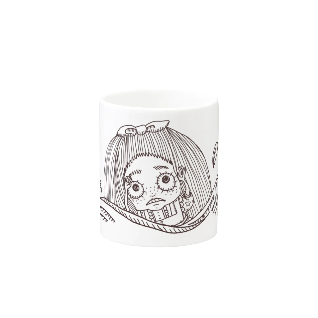 うえはんのごぽぽ Mug :other side of the handle