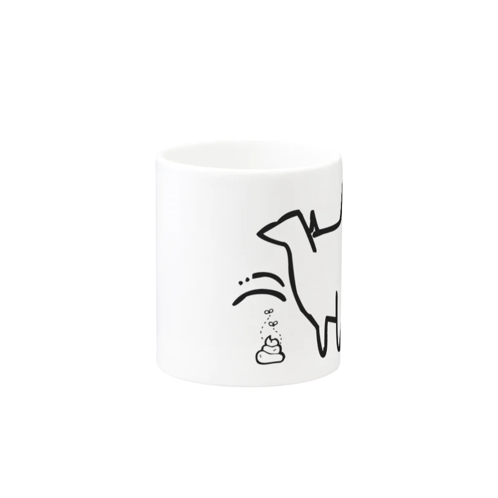 JOKERS FACTORYのDOGGY Mug :other side of the handle