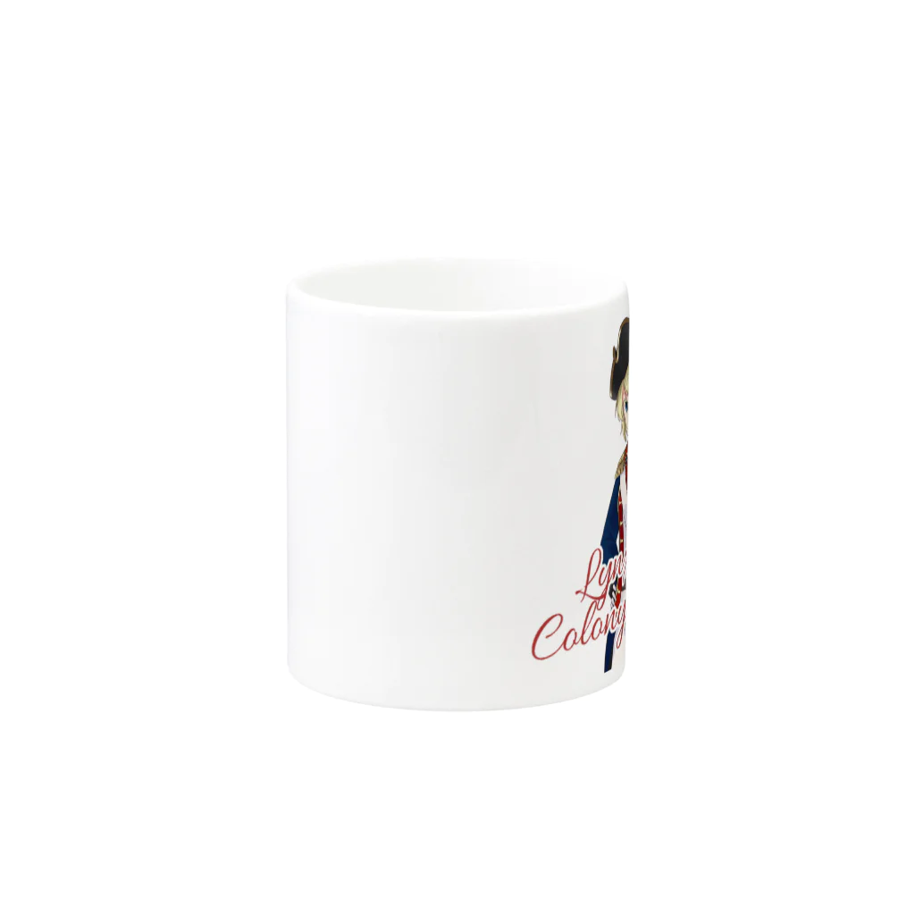 Lynx Highland shopのりんくすちゃん植民地総督A Mug :other side of the handle