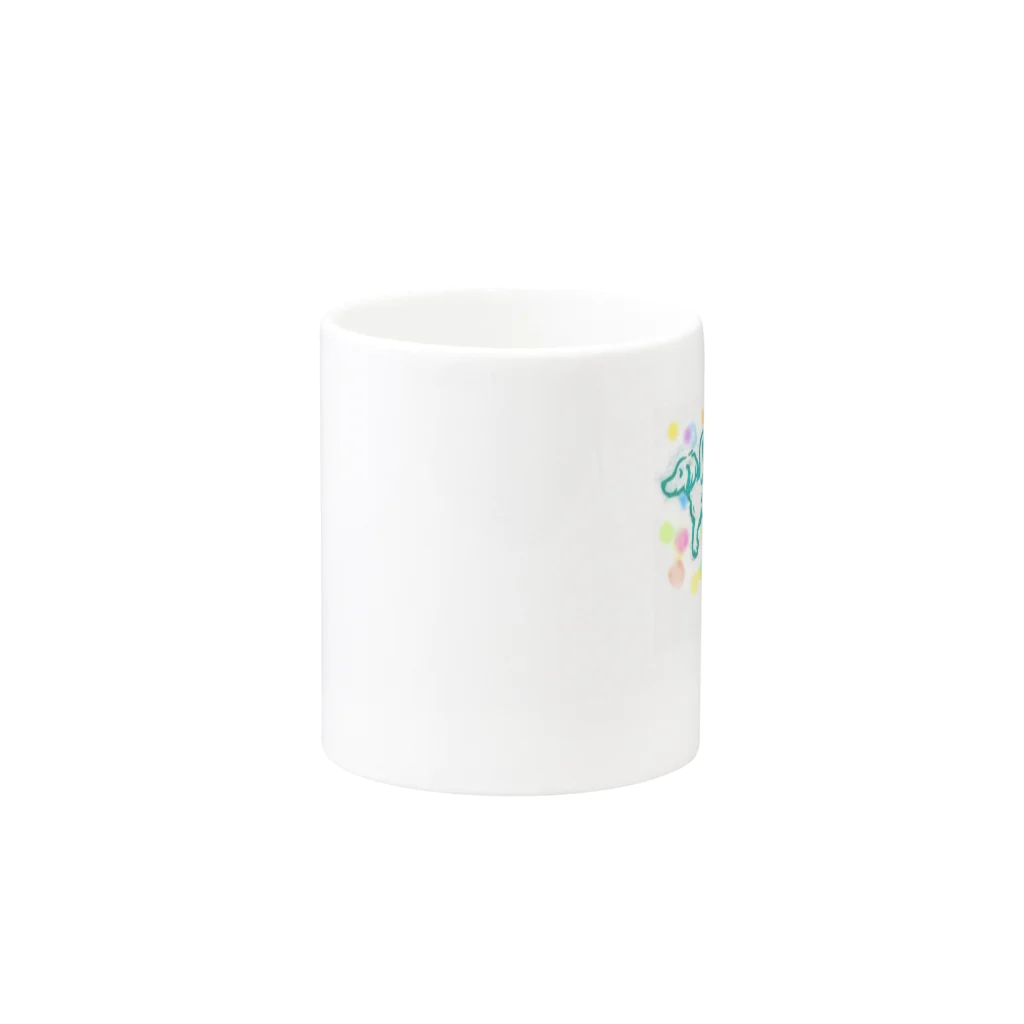 ナチュラルドッグリーフのミニチュアダックス天使 Mug :other side of the handle