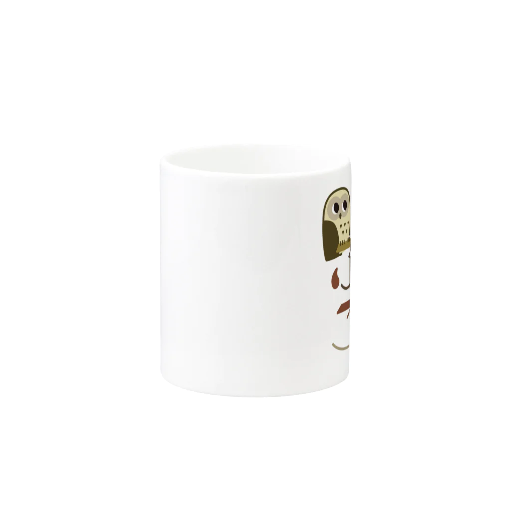 ホーホーのFUKUROUズ Mug :other side of the handle