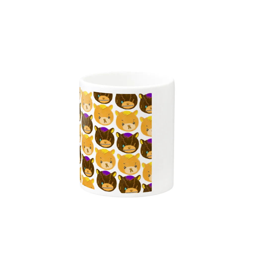 くまのマーク&マクセニのくまのマークとマクセニがいっぱい Mug :other side of the handle