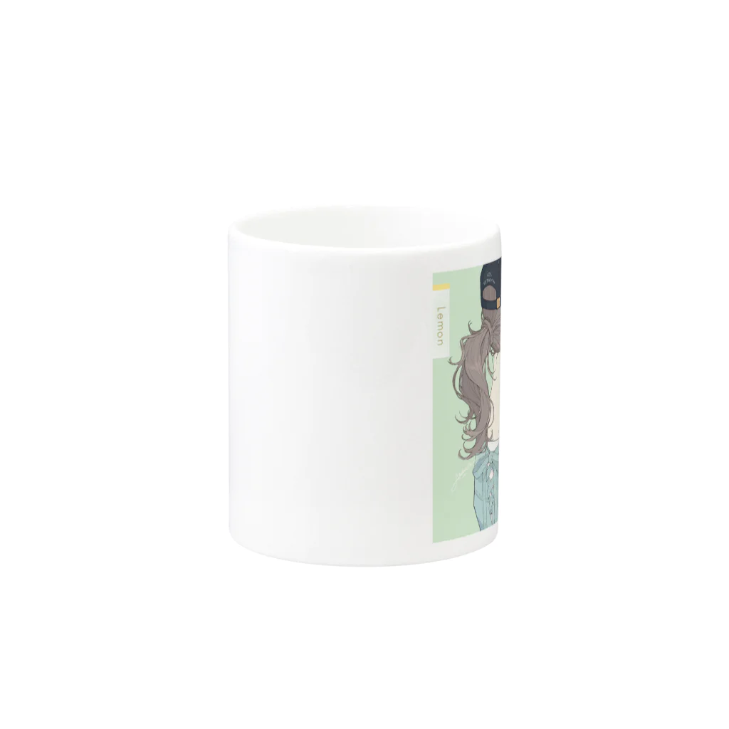 赤倉のレモン好きな女の子 Mug :other side of the handle