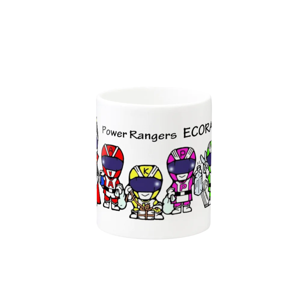 tamakichiのエコ戦隊　エコレンジャー★カラー Mug :other side of the handle