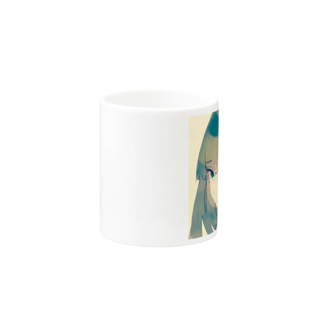 あきらのの海の目の女の子 Mug :other side of the handle