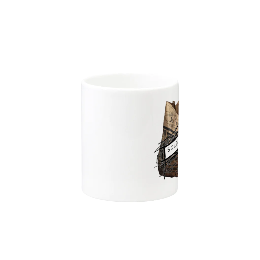 だっくのねこぶくろ　文字入り Mug :other side of the handle