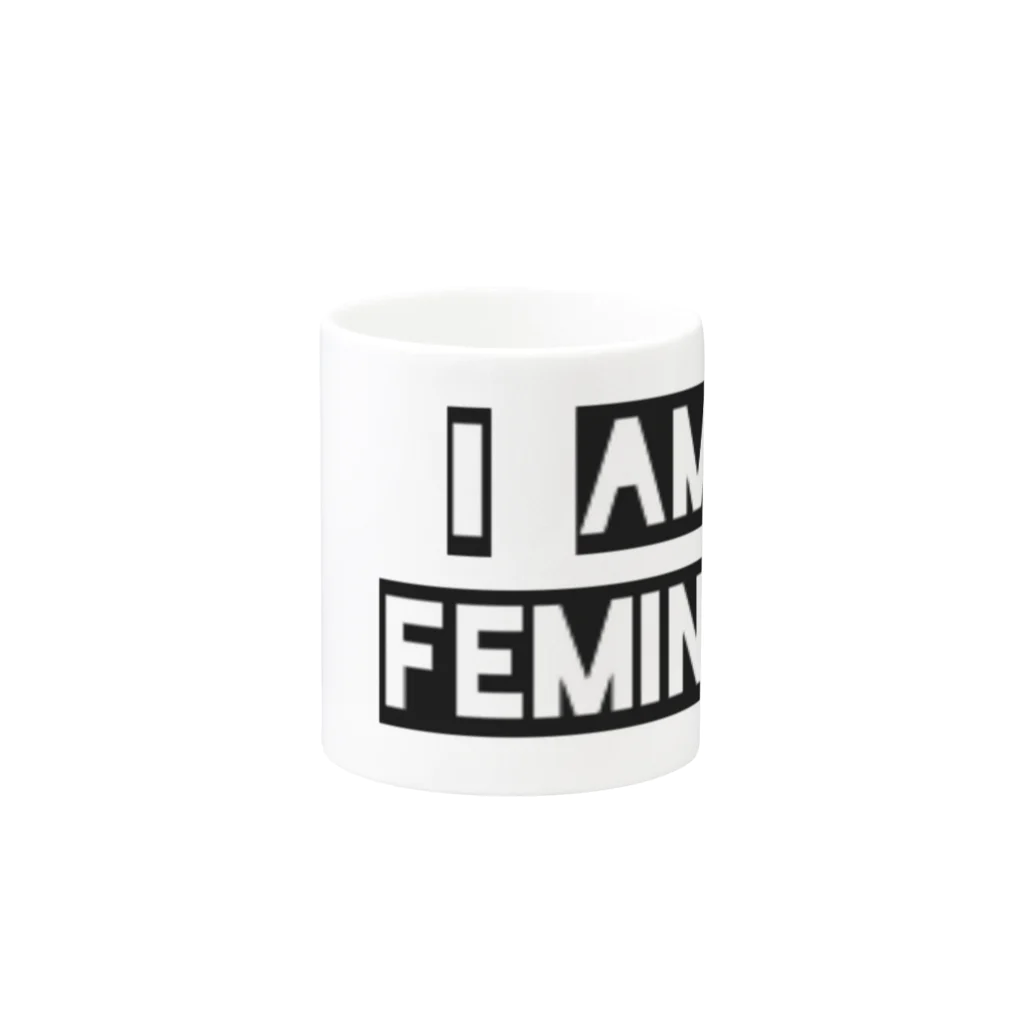22Oclockのフェミニスト I AM FEMINIST マグカップの取っ手の反対面