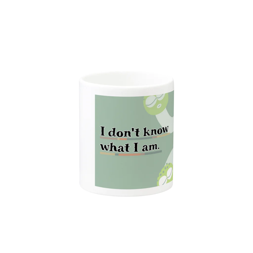 両手にパン🍞のI don't know what I am Mug :other side of the handle