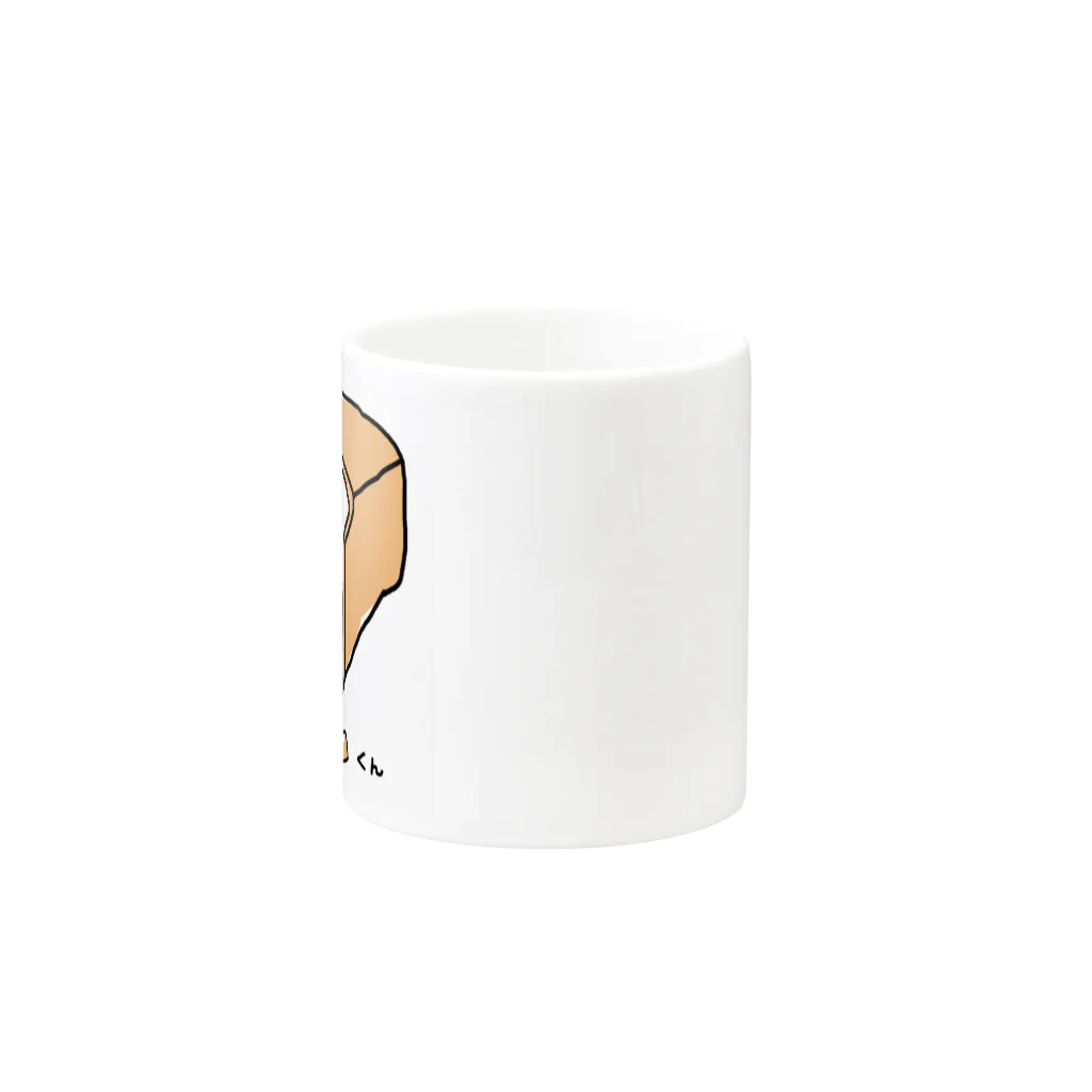 ma_yu_miのパンくんグッズ(bread man goods) Mug :other side of the handle