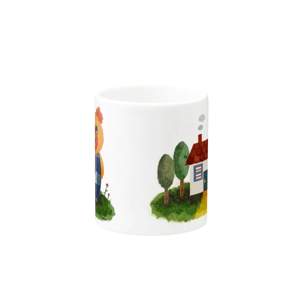 アンテンのくまさんマグカップ Mug :other side of the handle