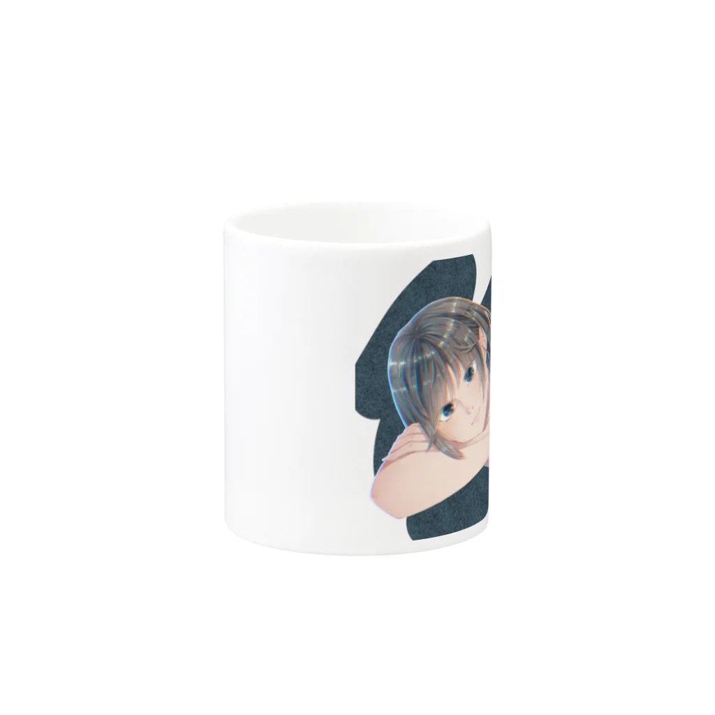 うおちゃん🐟の寝起きの女子 Mug :other side of the handle