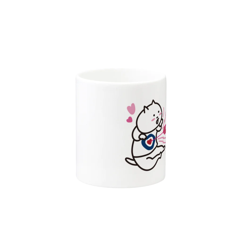 graphic-design-nishimuraのもっずにゃん Mug :other side of the handle