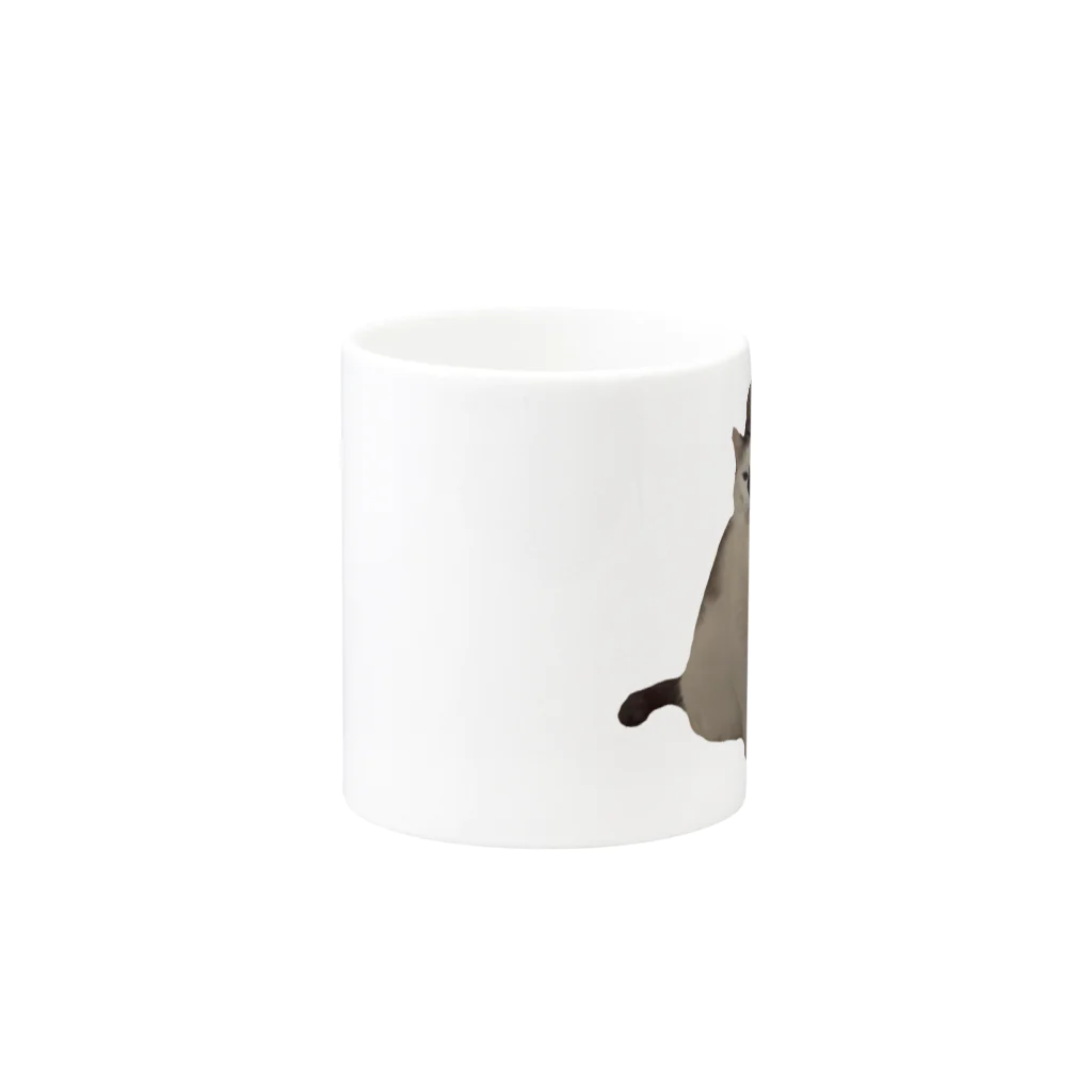 dutch_dutchのおだんご猫ちゃん Mug :other side of the handle