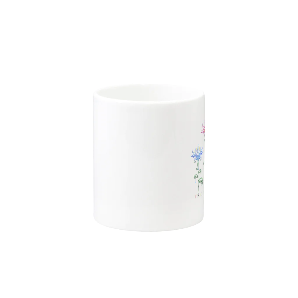 【幻想雑貨店】禮のFlower Mug :other side of the handle