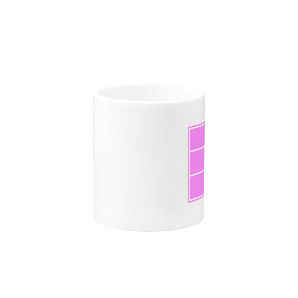 エイチワークスのゼッケン　ピンク Mug :other side of the handle