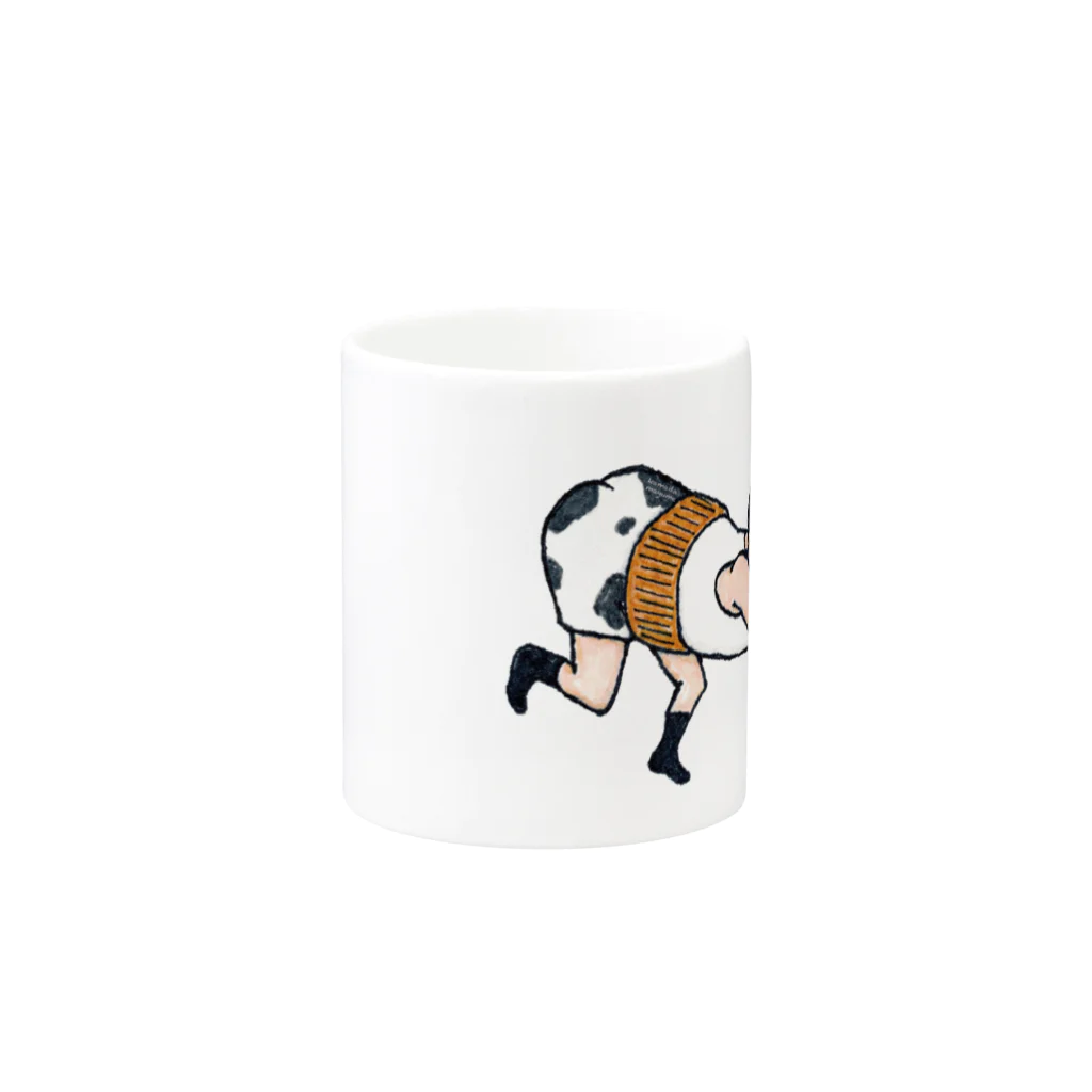 かまだ まゆめのうっしっし Mug :other side of the handle