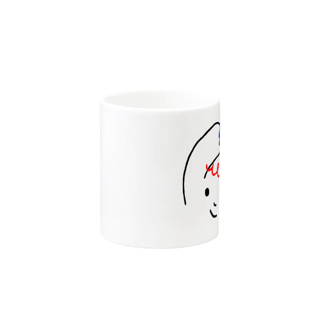 ふわふわ色emiのハッピーちゃん Mug :other side of the handle