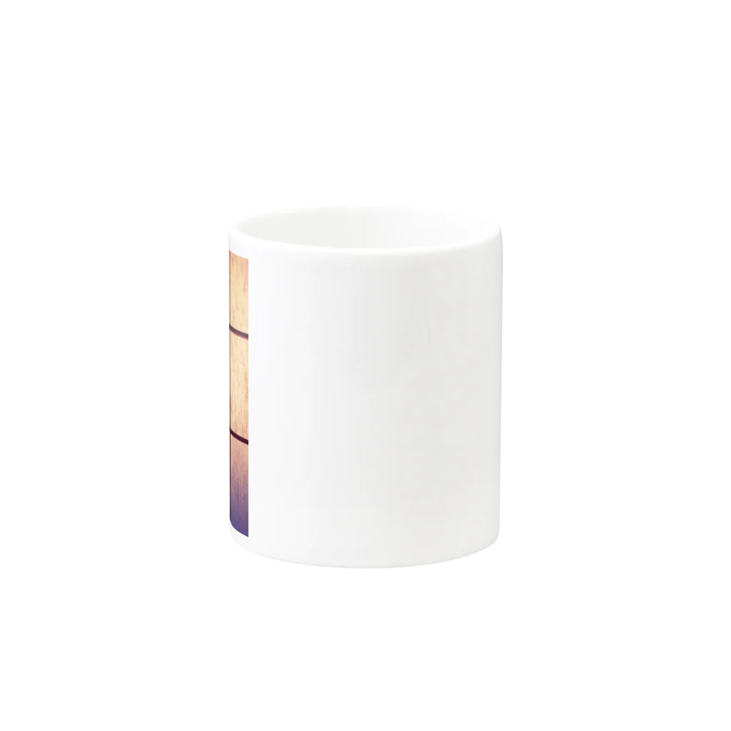 オンガクスグッズショップの純和風格子柄 淡い🌸 Ongakus photo goods Mug :other side of the handle