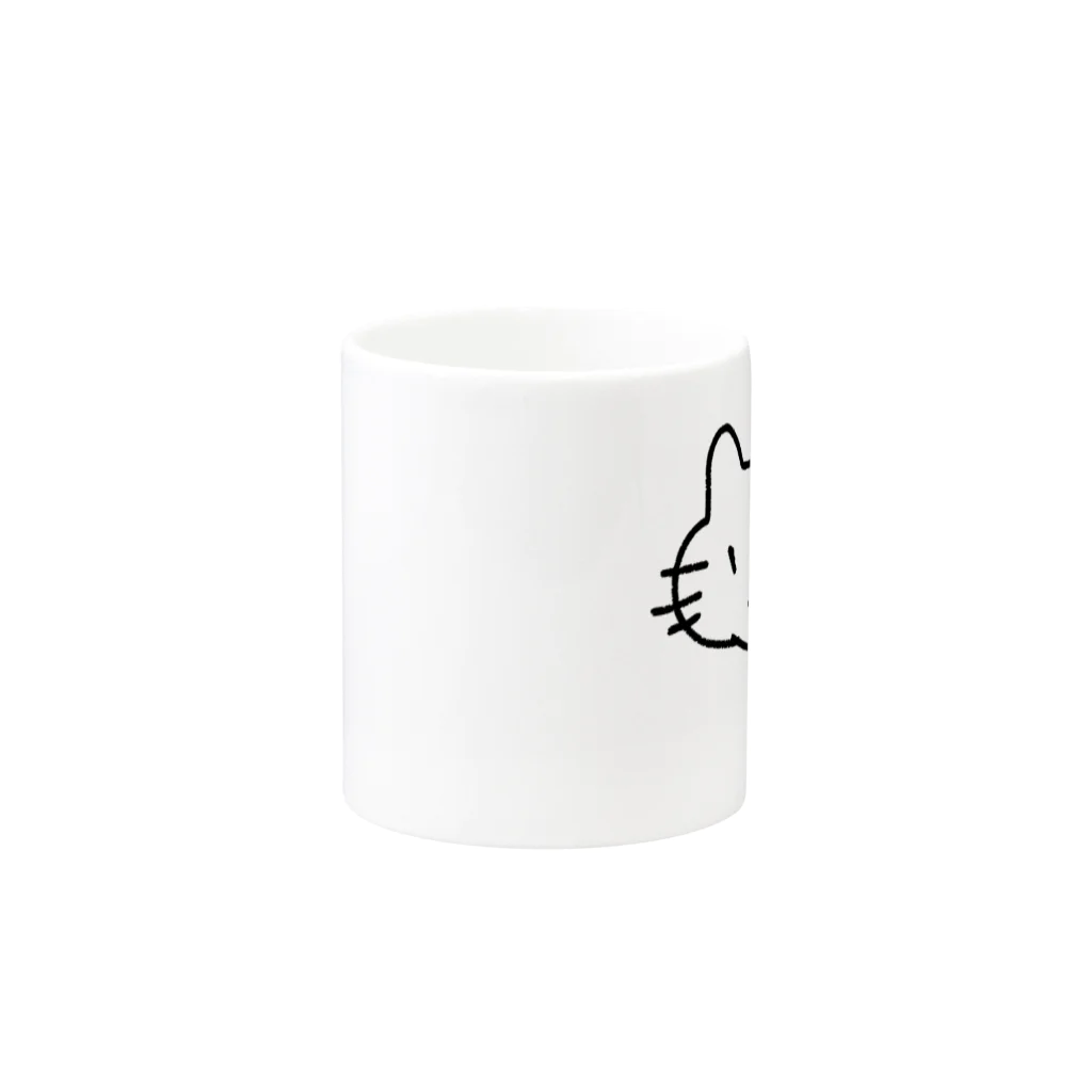 れんげのつりめねこ Mug :other side of the handle