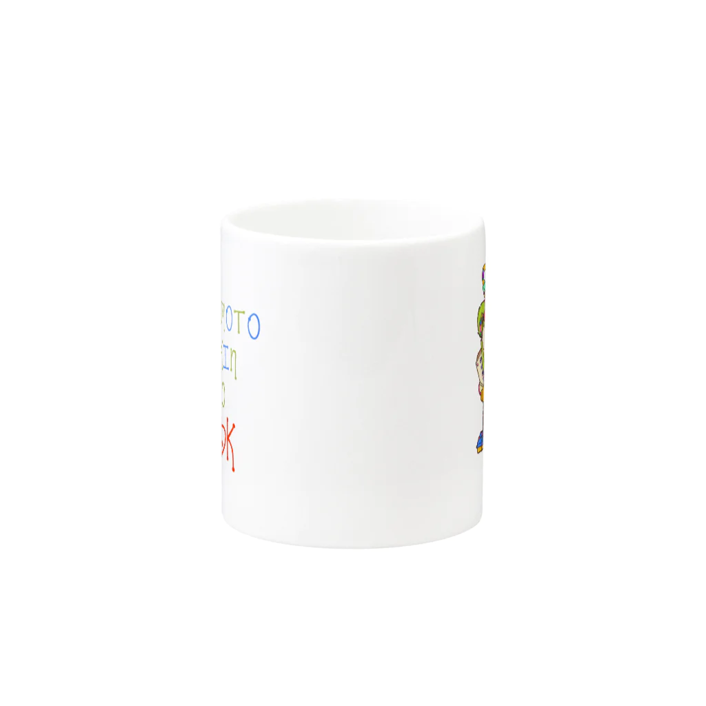 オキヨの胸元付近のLDK(パパ) Mug :other side of the handle