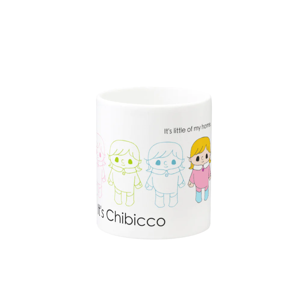 makioのIt's Chibicco Mug :other side of the handle