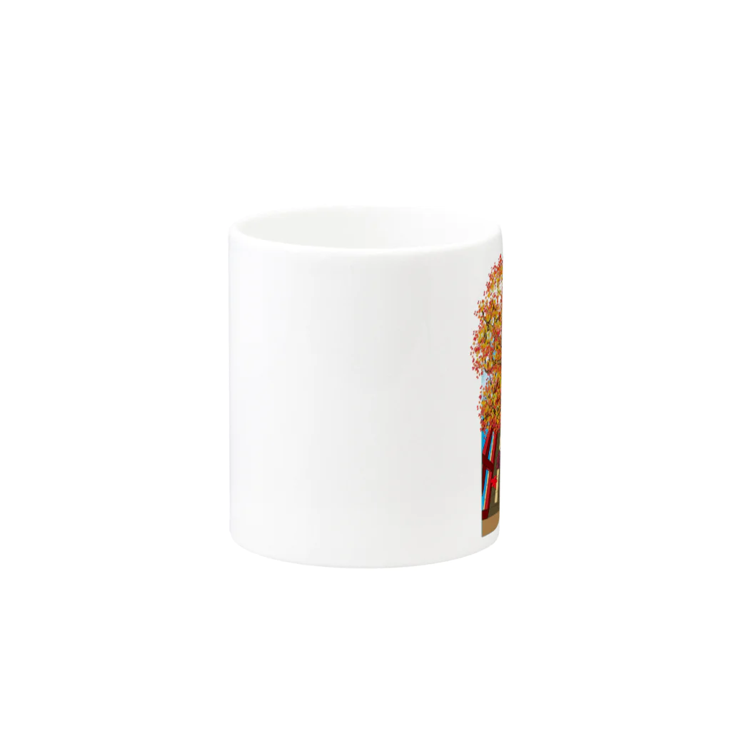 Drecome_Designの 紅葉と太鼓橋 Mug :other side of the handle