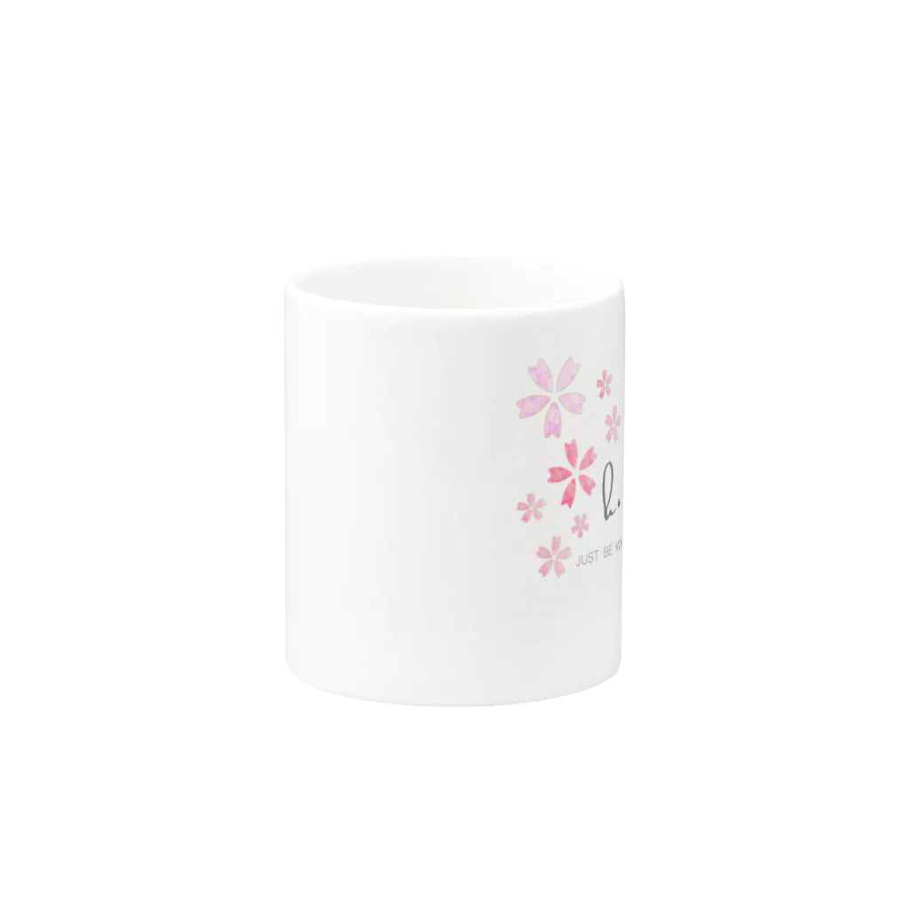 ClubHMのSpring Horse 桜帽子 Mug :other side of the handle