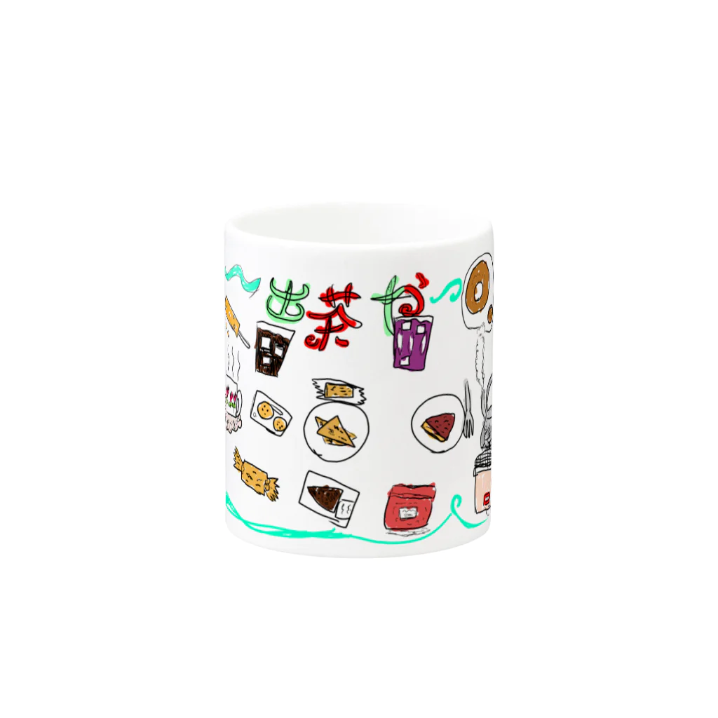 gurichiyo11の出茶屋マグカップ Mug :other side of the handle