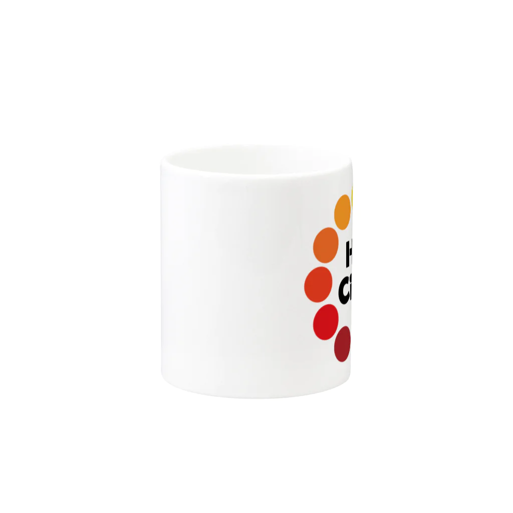 ねこのかくれが的ひみつきちハウスのHue Circle 色相環12 Mug :other side of the handle